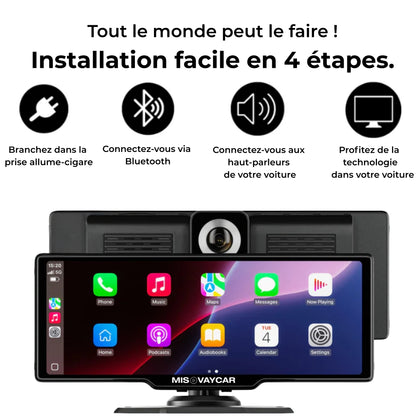 Écran tactile voiture compatible Apple CarPlay